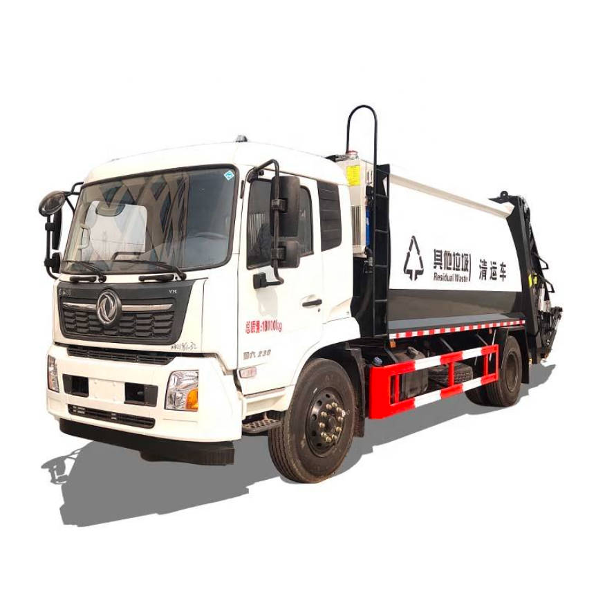 Dongfeng KR Rear Loading 4x2 Diesel Engine Compactor Garbage Collector Truck 14CBM Compression Type
